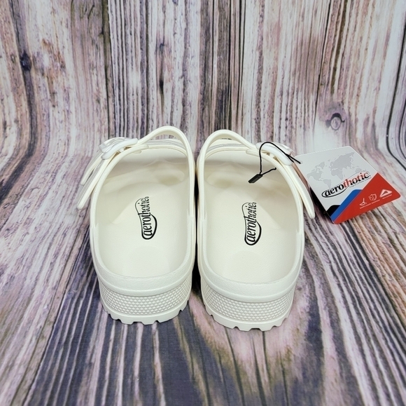 AEROTHOTIC White Dual Strap Arcus Slide Sandals - Picture 6 of 16